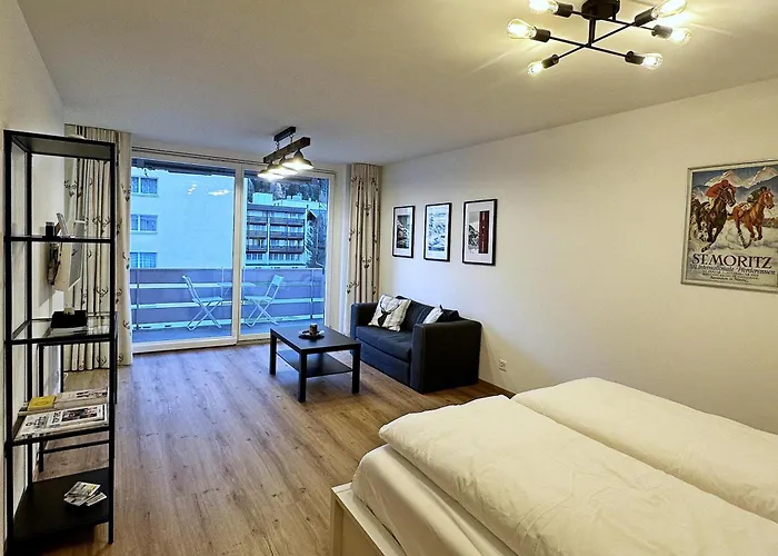 Alpin-schick, 39m2, & Sport, Mit Pool - Sk213 * St. Moritz